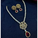 Kavita Art Gold Plated American Diamond Necklace Set