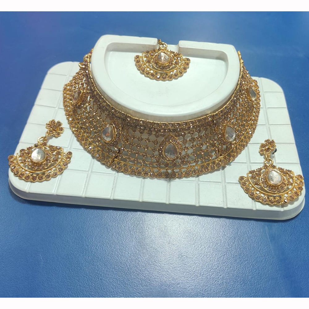 Kavita Art Dazzling Radiance Crystal Stone Necklace Set