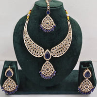 Kavita Art Sparkle Glow Crystal and Pearl Necklace Set