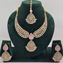 Kavita Art Sparkle Glow Crystal and Pearl Necklace Set