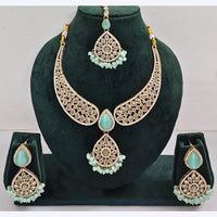 Kavita Art Sparkle Glow Crystal and Pearl Necklace Set