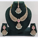 Kavita Art Sparkle Glow Crystal and Pearl Necklace Set