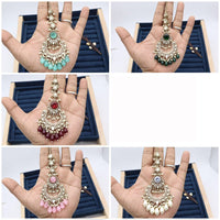 Kavita Art Handcrafted Crystal Stone And Pearl Mangtikka