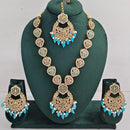 Kavita Art Luxurious Crystal Stone Pearl And Beads Necklace Set