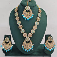 Kavita Art Luxurious Crystal Stone Pearl And Beads Necklace Set