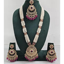 Kavita Art Luxurious Crystal Stone Pearl And Beads Long Necklace Set