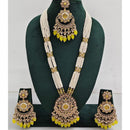 Kavita Art Luxurious Crystal Stone Pearl And Beads Long Necklace Set