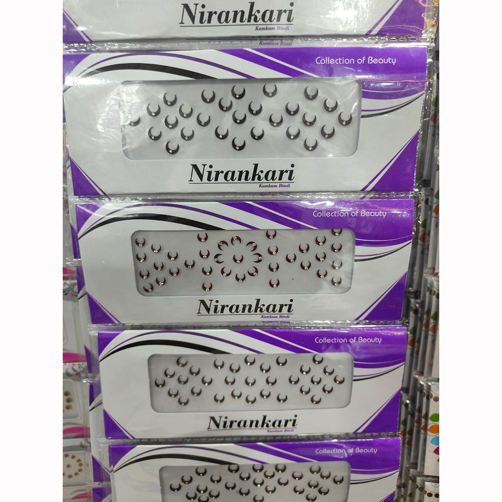 Kavita Art Designer Chandrakor Style Fancy Bindi ( Mix Size)