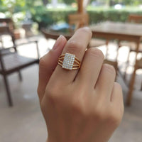 Kavita Art Glamorous Austrian Stone Statement Ring