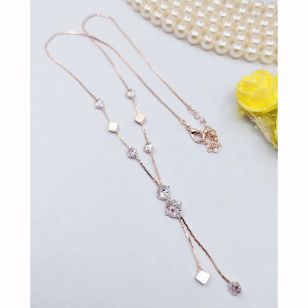 Kavita Art Elegant American Diamond Long Necklace