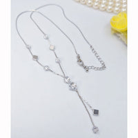 Kavita Art Elegant American Diamond Long Necklace