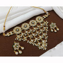 Kavita Art Premium Austrian Stone And Pearl Choker Necklace Set