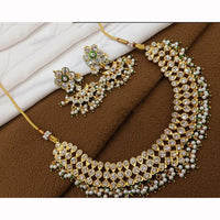Kavita Art Premium Austrian Stone And Pearl Necklace Set