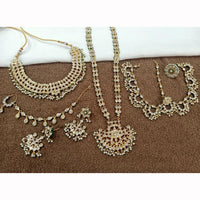 Kavita Art Premium Austrian Stone And Pearl Bridal Set 