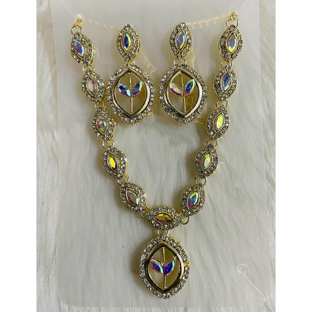 Kavita Art Premium Crystal And Austrian Stone Necklace Set