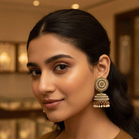 Kavita Art Pearl Drop Jhumki Earrings