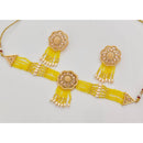 Kavita Art Crystal Stone And Pearl Designer Choker Necklace Set