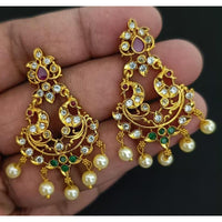 Kavita Art Designer Austrian Stone And Beads Dangler Earrings