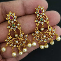 Kavita Art Designer Austrian Stone And Beads Dangler Earrings