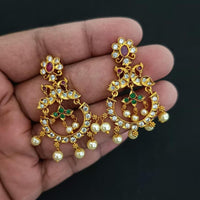 Kavita Art Designer Austrian Stone And Beads Dangler Earrings