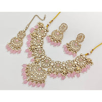 Kavita Art  Elegant Pota Stone Pearl And Beads Necklace Set