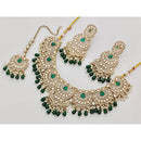 Kavita Art  Elegant Pota Stone Pearl And Beads Necklace Set