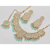 Kavita Art  Elegant Pota Stone Pearl And Beads Necklace Set