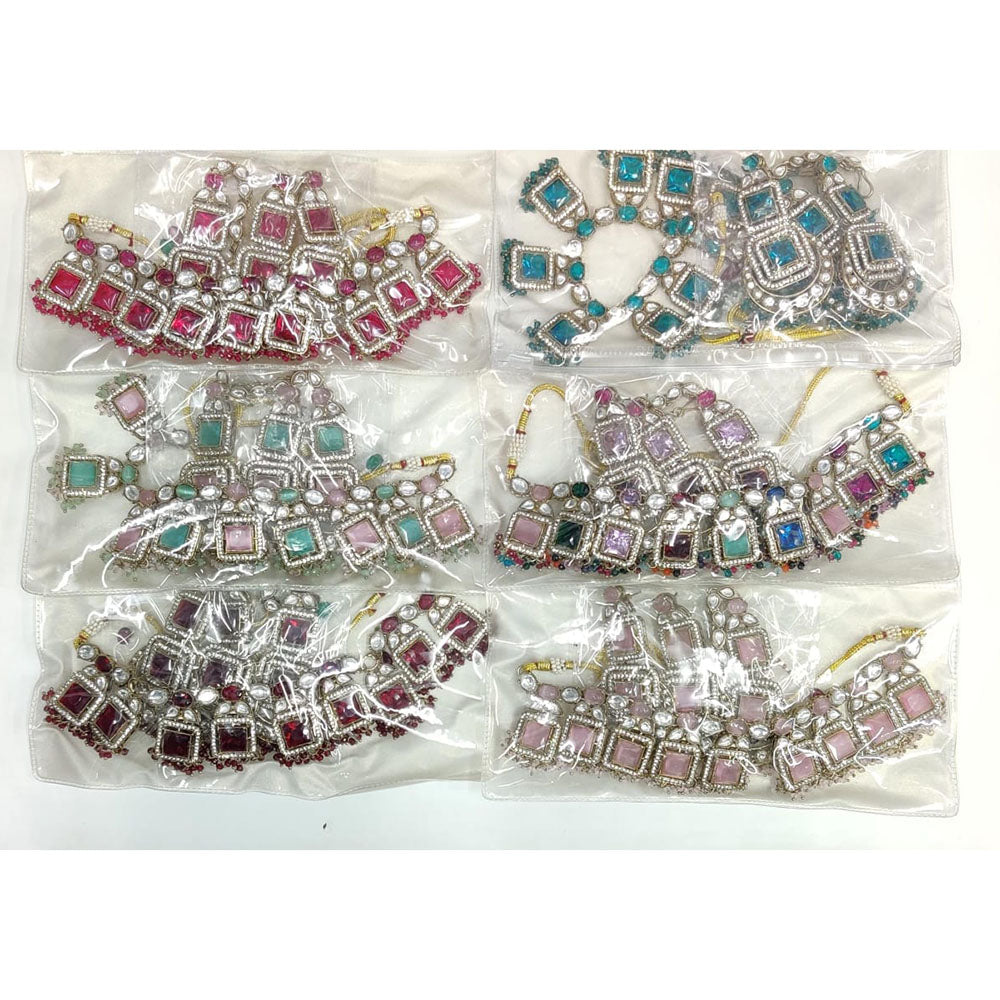 Kavita Art  Elegant Pota Stone And Pearl Necklace Set