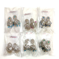 Kavita Art Royal Crystal Stone Beads And Pearl Statement Jhumki Earrings