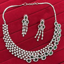 Kavita Art Premium American Diamond Sparkle Necklace Set