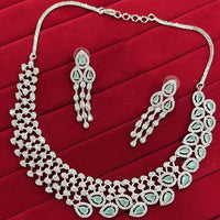 Kavita Art Premium American Diamond Sparkle Necklace Set