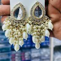 Kavita Art Luxury Kundan Stone And Pearl Ethnic Dangler Earrings
