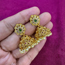 Kavita Art Designer Pota Austrian Stone And Pearl Jhumki Earrings