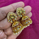 Kavita Art Designer Pota Austrian Stone And Pearl Jhumki Earrings