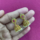 Kavita Art Designer Pota Austrian Stone And Pearl Jhumki Earrings