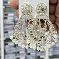 Kavita Art Royal Mirror Stone And Pearl Designer Earrings