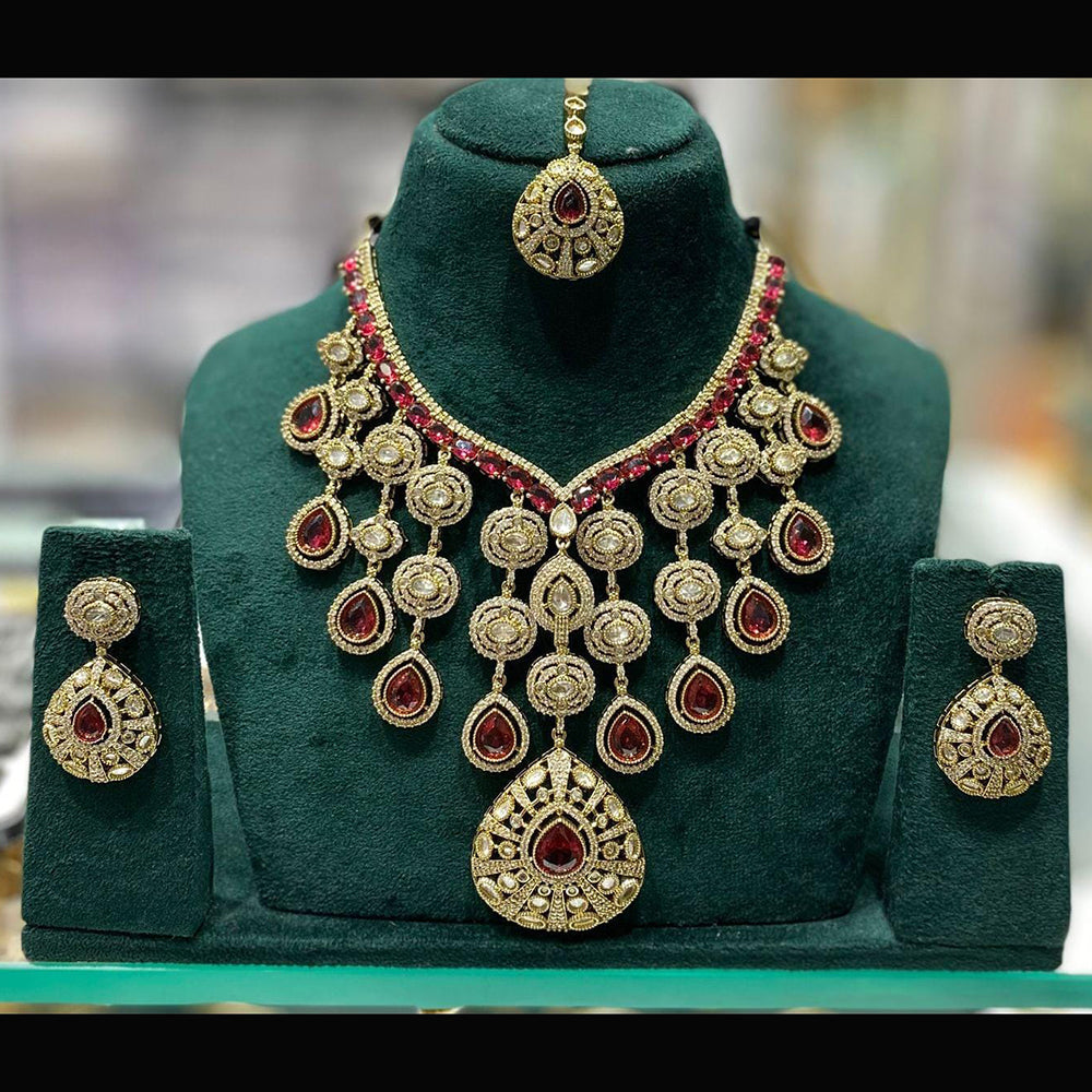 Kavita Art Royal Polki Kundan Stone Necklace Set