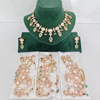 Kavita Art Glam Polki Kundan And Pearl Heavy Necklace Set