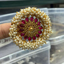 Kavita Art Royal Pota Stone And Pearl Designer Finger Ring