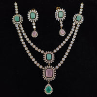 Kavita Art Designer American Daimond Necklace Set
