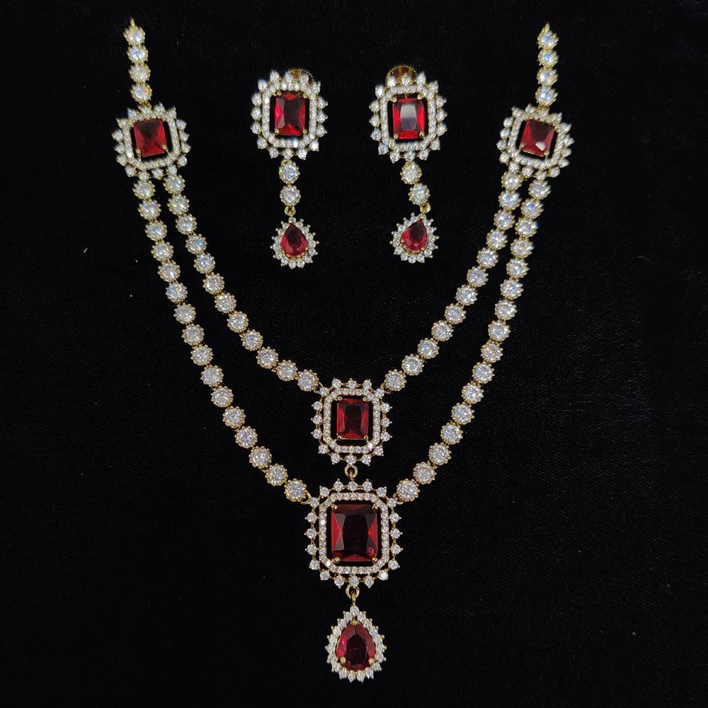 Kavita Art Designer American Daimond Necklace Set