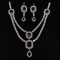 Kavita Art Designer American Daimond Necklace Set