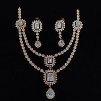 Kavita Art Designer American Daimond Necklace Set