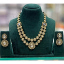 Kavita Art Premium Kundan Polki And Austrian Stone Necklace Set