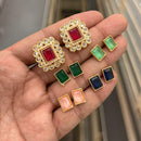 Kavita Art Stylish Interchangeable Color Pearl Stud Earrings