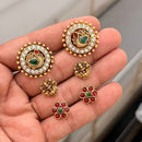 Kavita Art Assorted Design Changeable Stud Earrings Set for Women