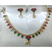 Kavita Art Heritage Pota Stone Necklace Set