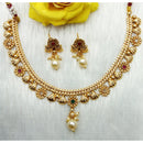 Kavita Art Heritage Pota Stone And Beads Necklace Set