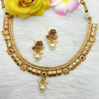 Kavita Art Heritage Pota Stone And Beads Necklace Set