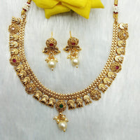 Kavita Art Heritage Pota Stone And Beads Necklace Set